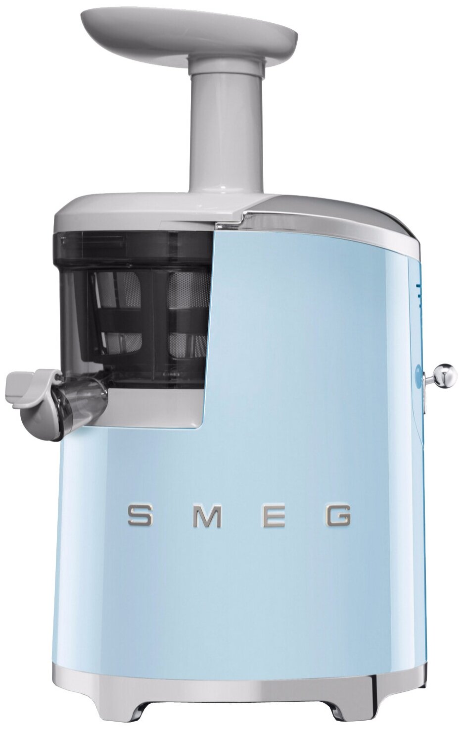 

Соковыжималка вертикальная шнековая соковыжималка SMEG SJF01 150Вт, голубой (SJF01PBEU), SJF01