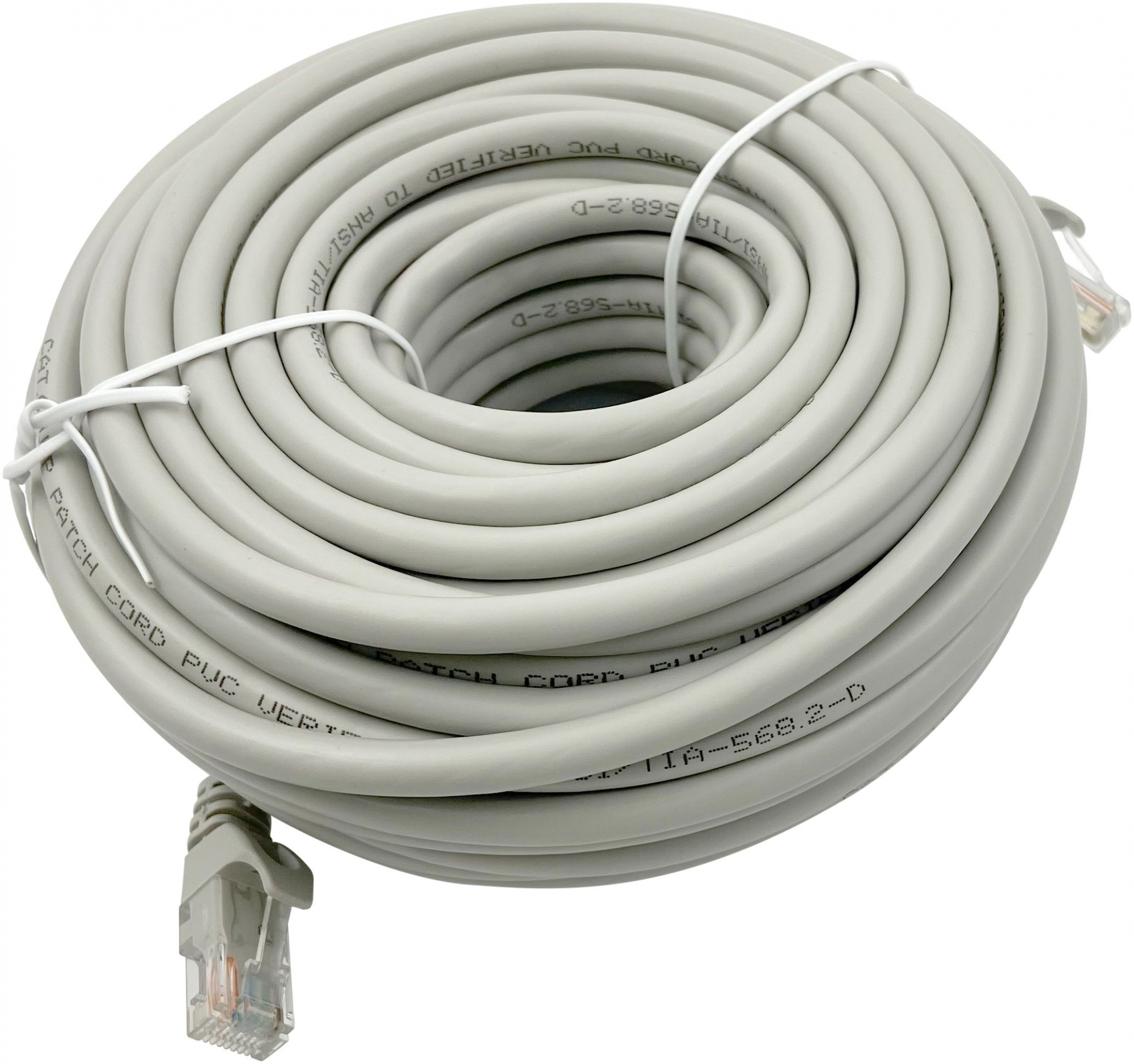 

Патч-корд UTP кат.6, 20 м, RJ45-RJ45, серый, Buro (UTP-6-20M-G)