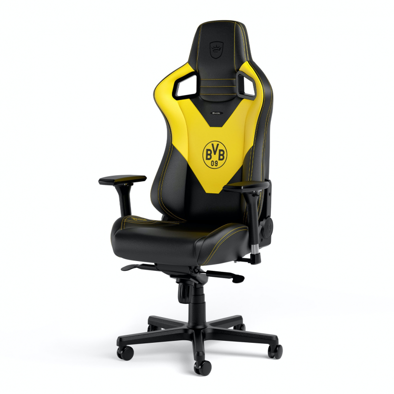 Кресло игровое Noblechairs EPIC Borussia Dortmund Ed., черный/желтый (NBL-PU-BVB-001)