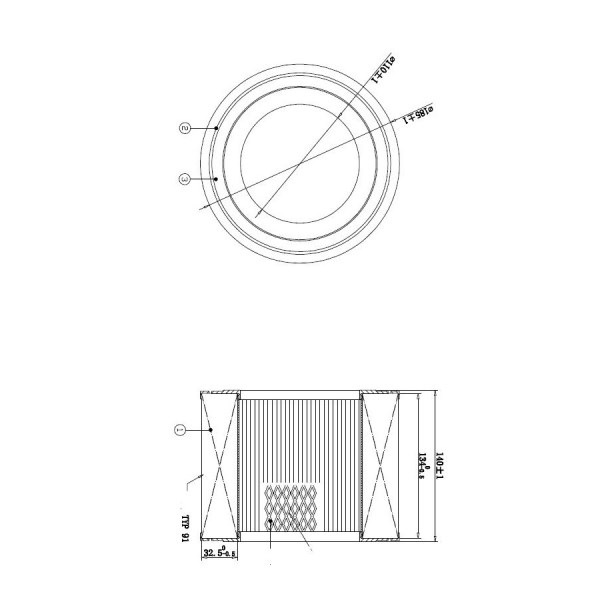 

Воздушный фильтр Double Force, цилиндрический для TOYOTA (DFA149)
