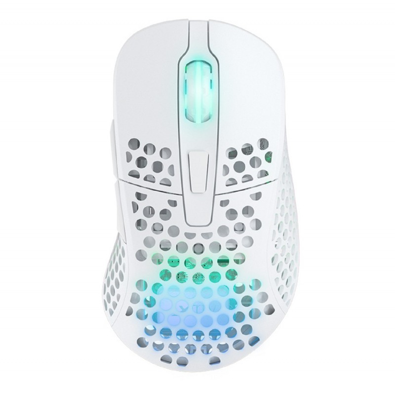 Мышь беспроводная Xtrfy M4 Wireless, 19000dpi, оптическая светодиодная, USB, белый (M4W-RGB-WHITE)