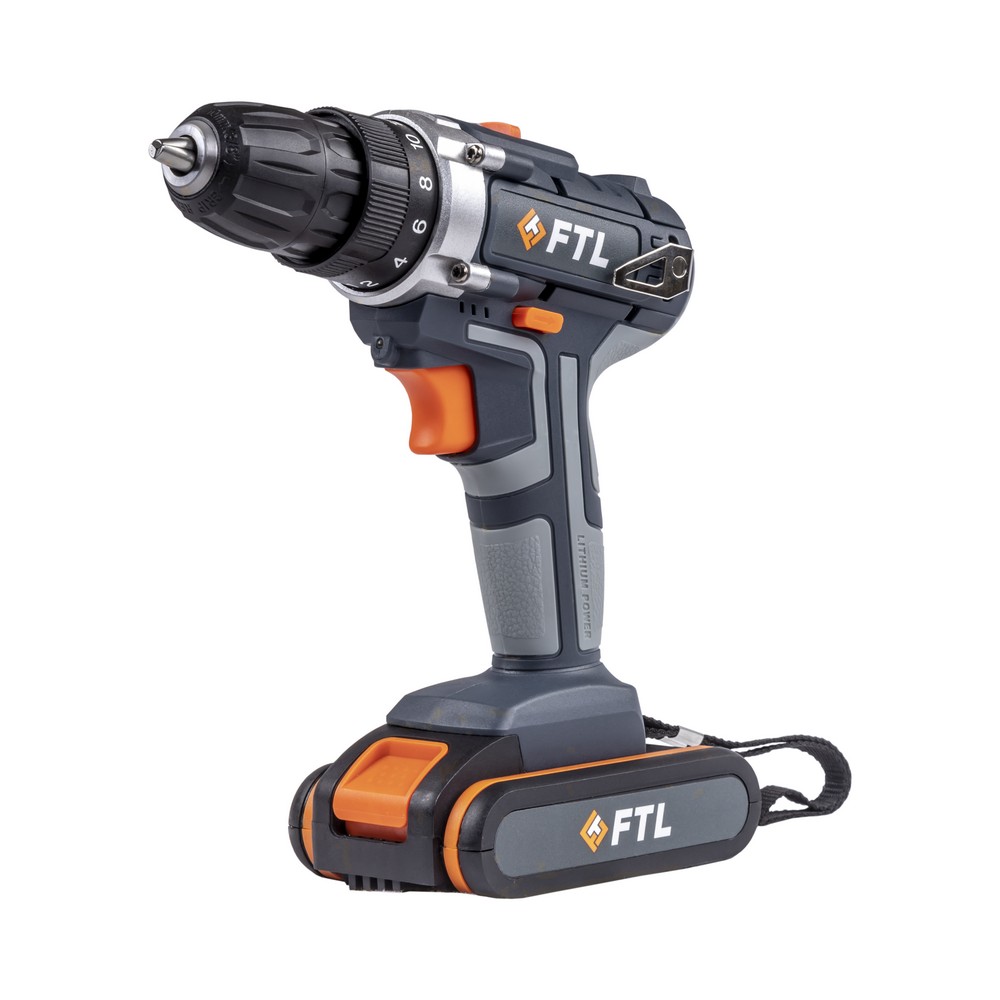 

Дрель-шуруповерт FTL PSR 24V, аккумуляторный, 40 нм, 1450 об/мин, 24V, 2 А·ч, Li-Ion, два акб, быстрозажимной патрон, кейс (7034), PSR 24V