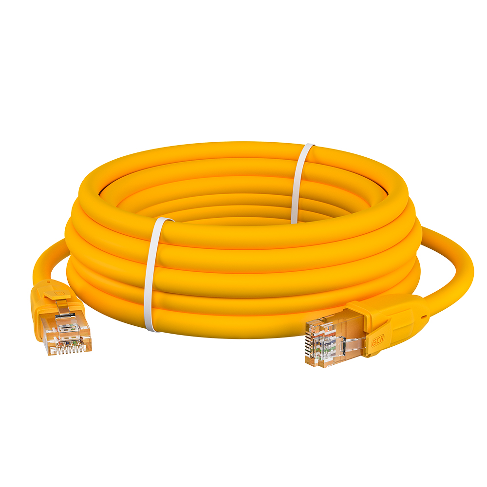 Патч-корд UTP кат.6, 7.5м, RJ45-RJ45, желтый, GCR ( GCR-52376)