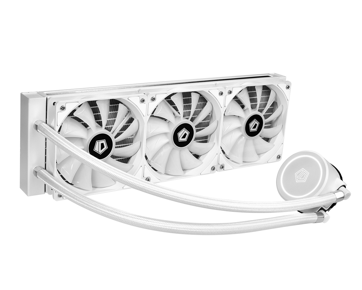 

Жидкостное охлаждение ID-COOLING AURAFLOW X 360 SNOW для Socket 115x/2066/2011/2011-3/1356/1366/1200/AM4/AM3/AM3+/FM1/AM2+/FM2/FM2+/TR4, 350 Вт, 3x120мм, RGB LED, AURAFLOW X 360 SNOW