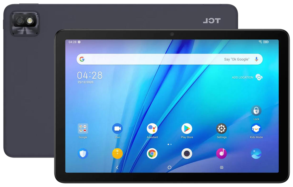Планшет TCL Tab 10s 4G 10.1" 1920x1200 IPS, MTK MT8768, 3Gb RAM, 32Gb, 3G/4G LTE, WiFi, BT, 8000mAh, Android 10, серый (9080G_Gray)