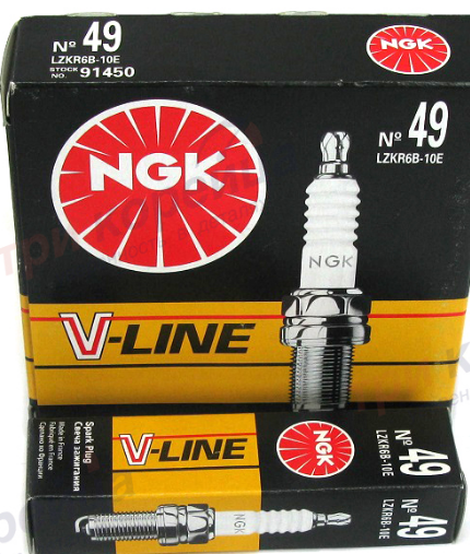 

Свеча зажигания NGK 91450 (V-LINE 49), 91450