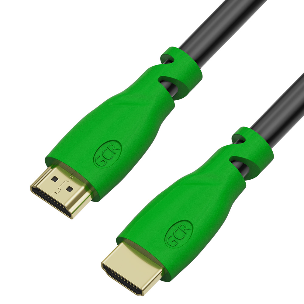 

Кабель HDMI(19M)-HDMI(19M) v2.0 4K, экранированный, 30см, черный/зеленый GCR ( GCR-HM321-0.3m), 0