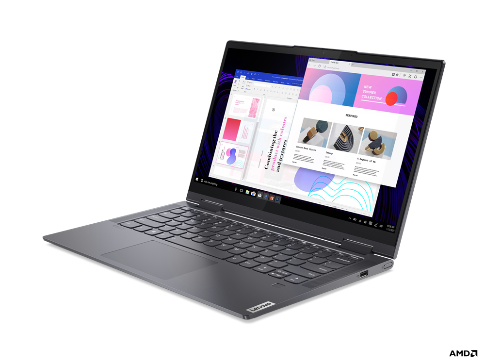 

Ноутбук-трансформер Lenovo Yoga 7 14ACN6 14" IPS 1920x1080 Touch, AMD Ryzen 7 5800U 1.9GHz, 16Gb RAM, 1Tb SSD, W11, серый (82N7008NRU), 14ACN6