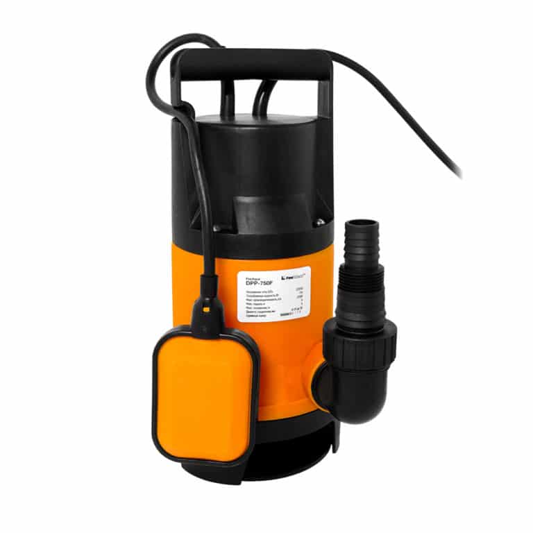 

Электрический водяной насос FoxWeld FoxAqua DPP-750F, 750Вт, погружной, дренажный, глубина погружения 9м, 4.7кг (6582), FoxAqua DPP-750F