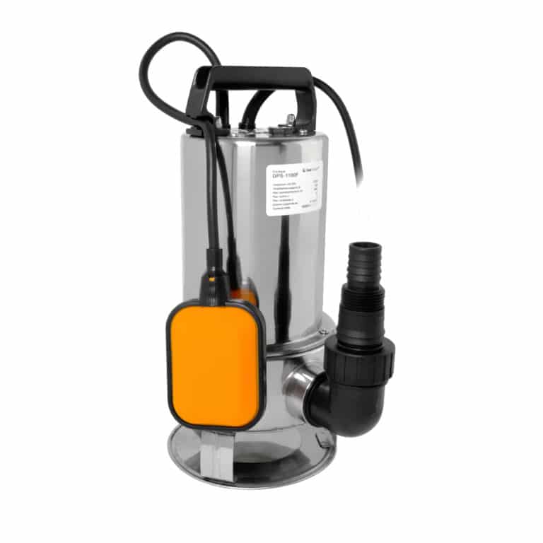 Электрический водяной насос FoxWeld FoxAqua DPS-1100F, 1100Вт, погружной, дренажный, глубина погружения 8м, 6.1кг (6585)