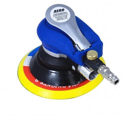 

Эксцентриковая пневмошлифмашина FoxWeld AERO 6,3/150, 1/4, 15 см, 6.22 атм, 141л/мин, 10000 об/мин, 1.03 кг (7336), AERO 6,3/150
