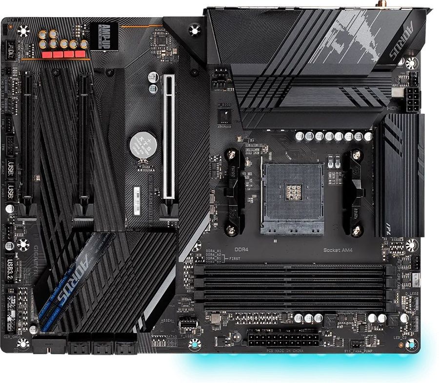 

Материнская плата GIGABYTE X570S AORUS ELITE AX, SocketAM4, AMD X570, 4xDDR4, 3PCI-Ex16, 6SATA3, 7.1-ch, 100/1000/2500 Мбит/с, 11 USB 3.2, 2 USB Type-C, HDMI, ATX, Retail, X570S AORUS ELITE AX