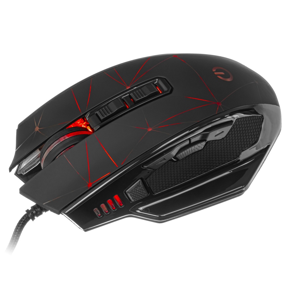 

Мышь проводная Perfeo OBJECT, 6400dpi, оптическая светодиодная, USB, черный (PF_B4890), OBJECT