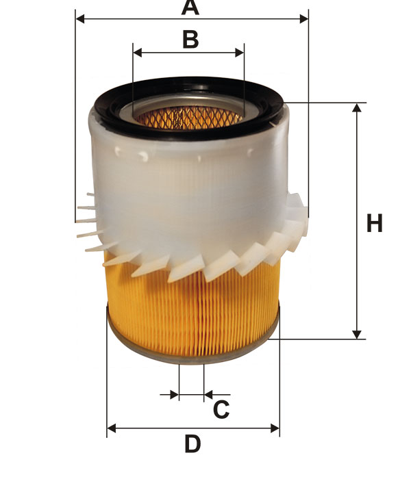 

Воздушный фильтр FILTRON, цилиндрический для Mitsubishi (AM 4684), 0
