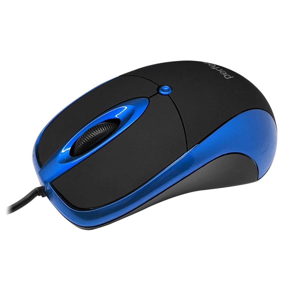 

Мышь проводная Perfeo ORION, 1000dpi, оптическая светодиодная, USB, черный/синий (PF_A4792), ORION