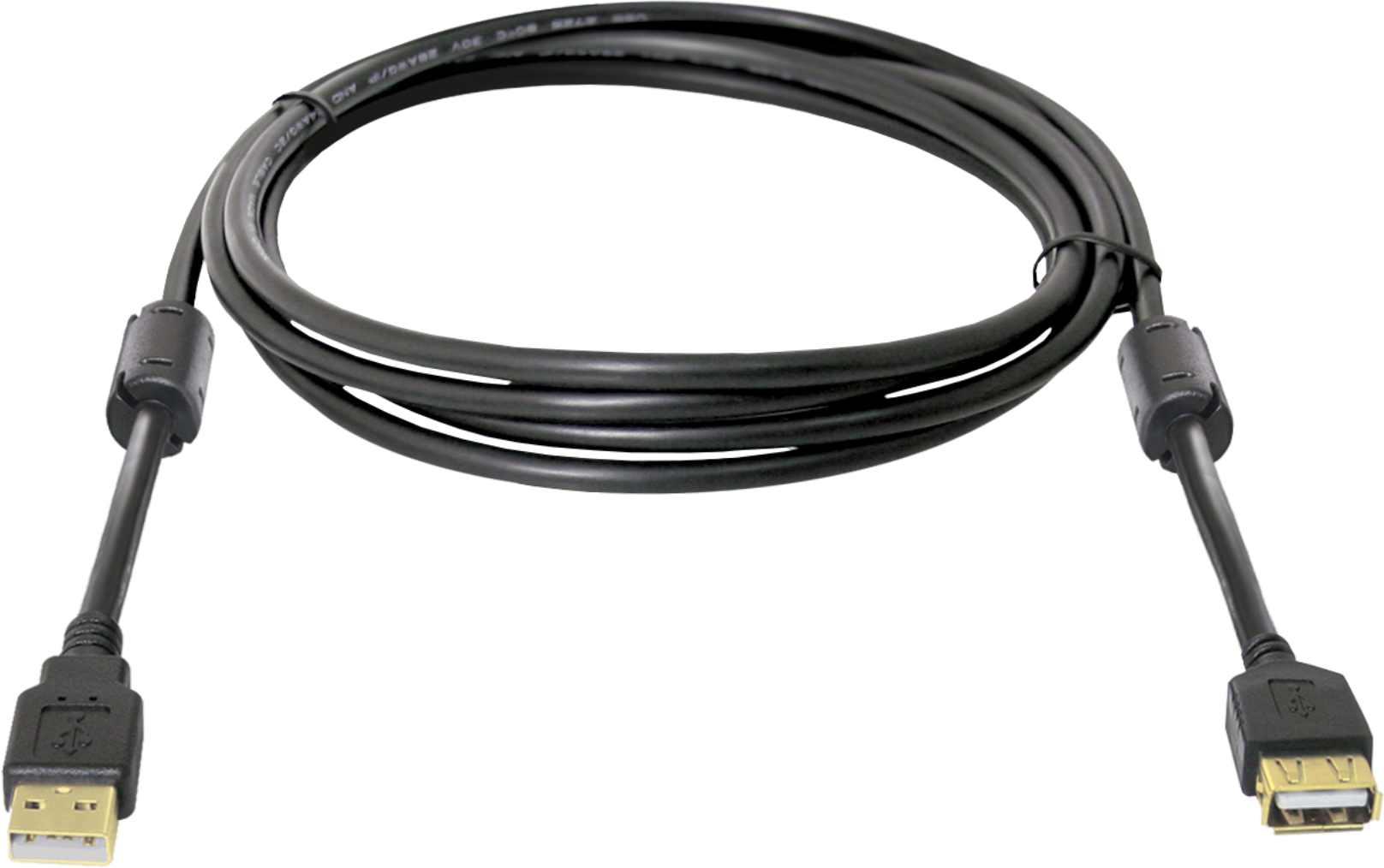 

Кабель-удлинитель USB(Am)-USB(Af), ферритовый фильтр, экранированный, 1.8 м, черный, Defender USB02-06PRO (87429), USB02-06PRO
