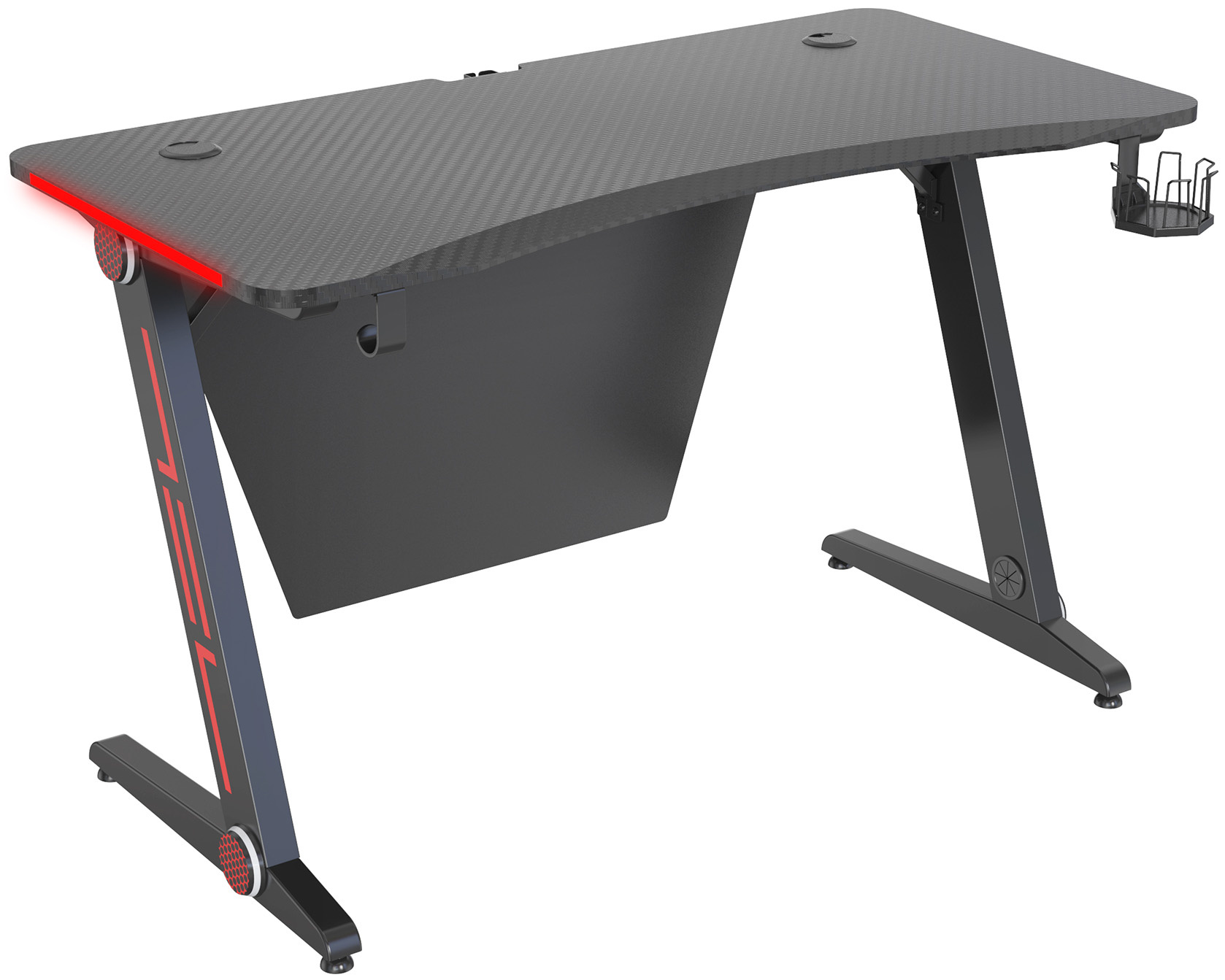 

Игровой стол Cactus, МДФ/металл, черный (CS-GTZ-BK-CARBON-RED)