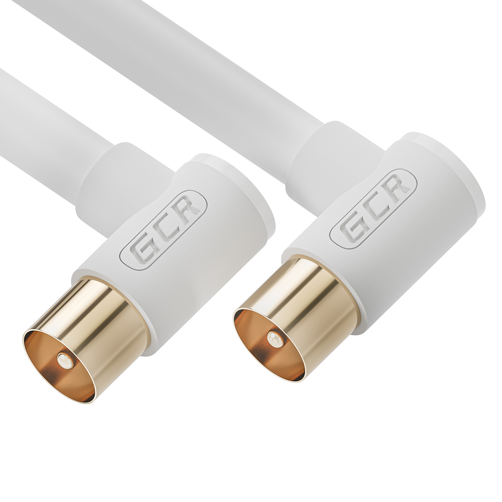 

Кабель TV(M)-TV(M) угловой, экранированный, 10 м, белый GCR GCR-CTV3 (GCR-52336), GCR-CTV3