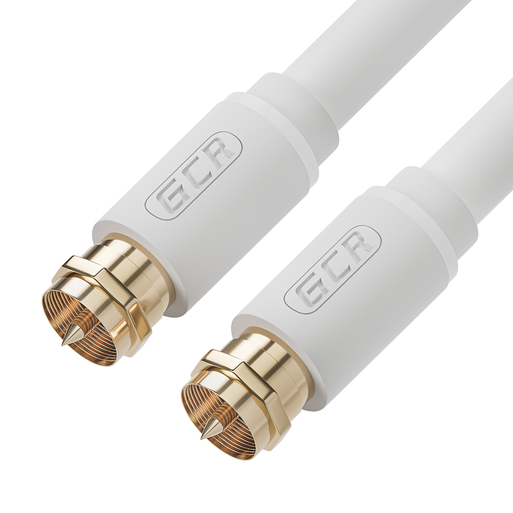 

Кабель F81(M)-F81(M), экранированный, 5 м, белый GCR GCR-CTV1 (GCR-51825), GCR-CTV1