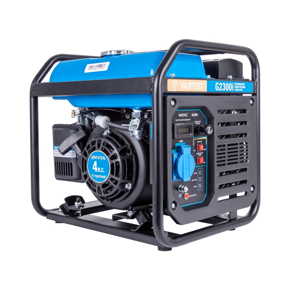 Электрогенератор VARTEG G2300i, 4 л.с., 2.2 кВт