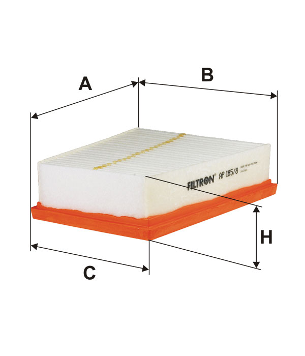 

Воздушный фильтр FILTRON, панельный для Renault (AP 1858), 0