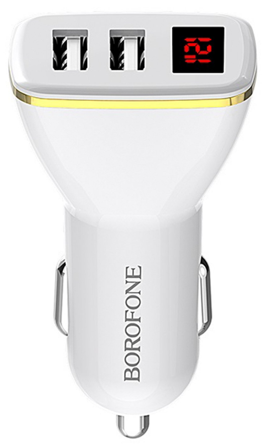 

Автомобильное зарядное устройство Borofone BZ11 Speed map, 2xUSB, 3A, 12Вт, QC, белый, BZ11 Speed map