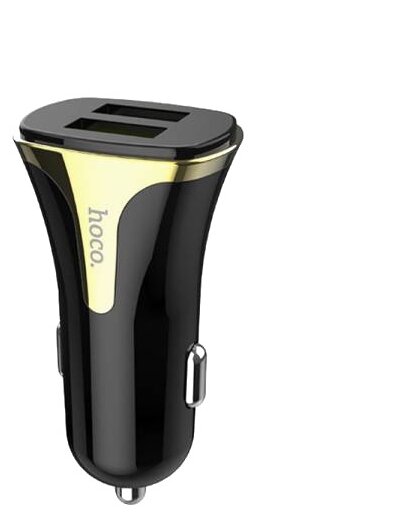 

Автомобильное зарядное устройство Hoco Z31, 2xUSB, 3.4A, 15Вт, QC, кабель Micro USB, черный, Z31