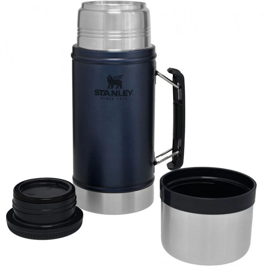 

Термос Stanley The Legendary Classic Food Jar, 940 мл, корпус сталь/колба сталь, синий (10-07937-019)