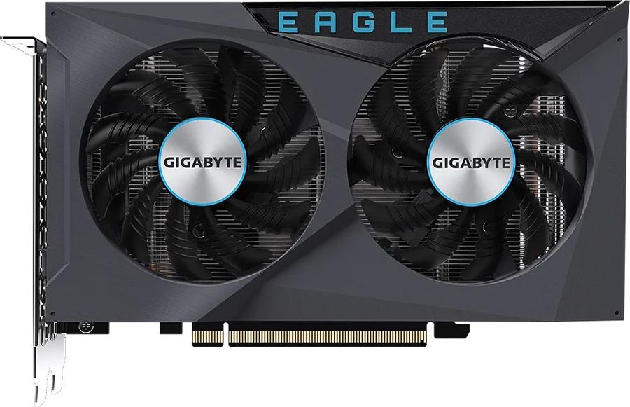 Видеокарта GIGABYTE AMD Radeon RX 6500 XT EAGLE, 4Gb DDR6, 64bit, PCI-E, HDMI, DP, Retail (GV-R65XTEAGLE-4GD) - фото 1