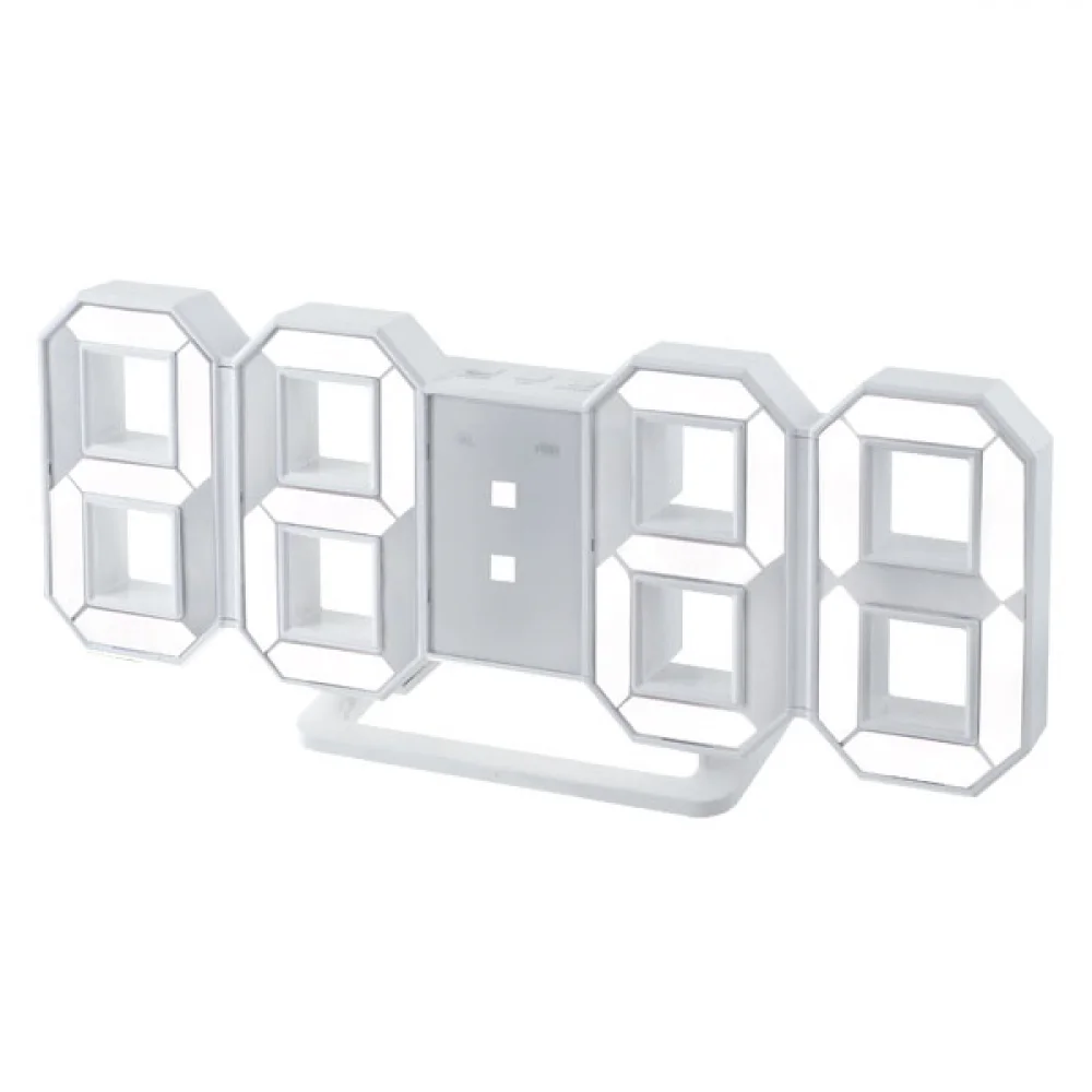

Часы Perfeo LUMINOUS, белая подсветка, от USB, будильник, белый (PF-663), LUMINOUS