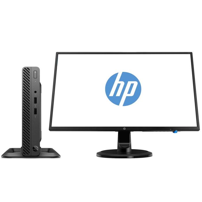 

Неттоп HP Bundles 260 G4 DM, Intel Core i5 10210U 1.6 ГГц, 8Gb RAM, 256Gb SSD, Wi-Fi, BT, W10Pro, черный, Монитор HP P24v (260P4ES), 260 G4 DM