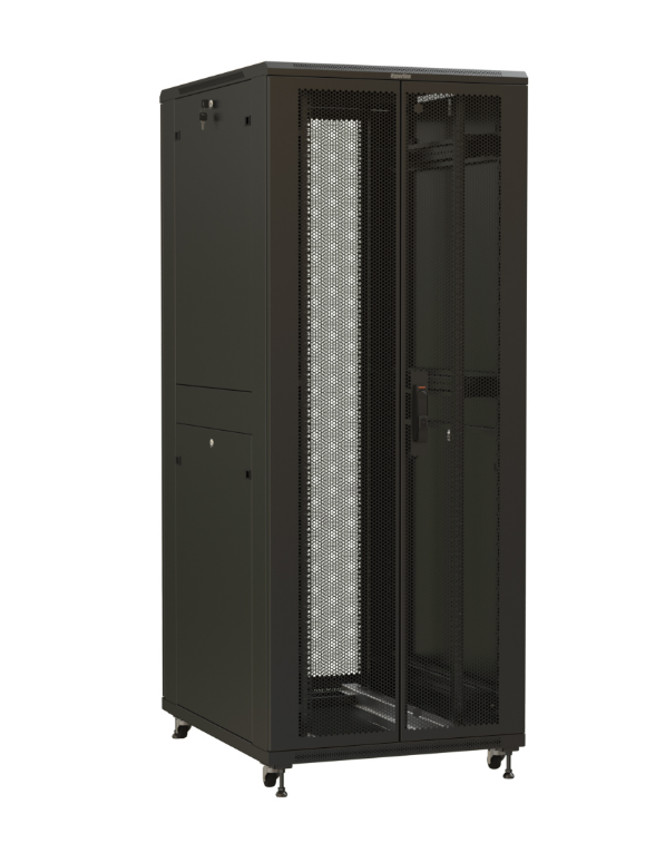 

Шкаф телекоммуникационный напольный 42U 600x800, перфорация/металл, черный, разборный, Hyperline TTR (TTR-4268-DD-RAL9005), 0