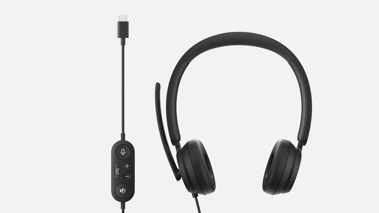 

Проводная гарнитура Microsoft Modern USB Headset, USB Type-C, черный (I6N-00002), Modern USB Headset