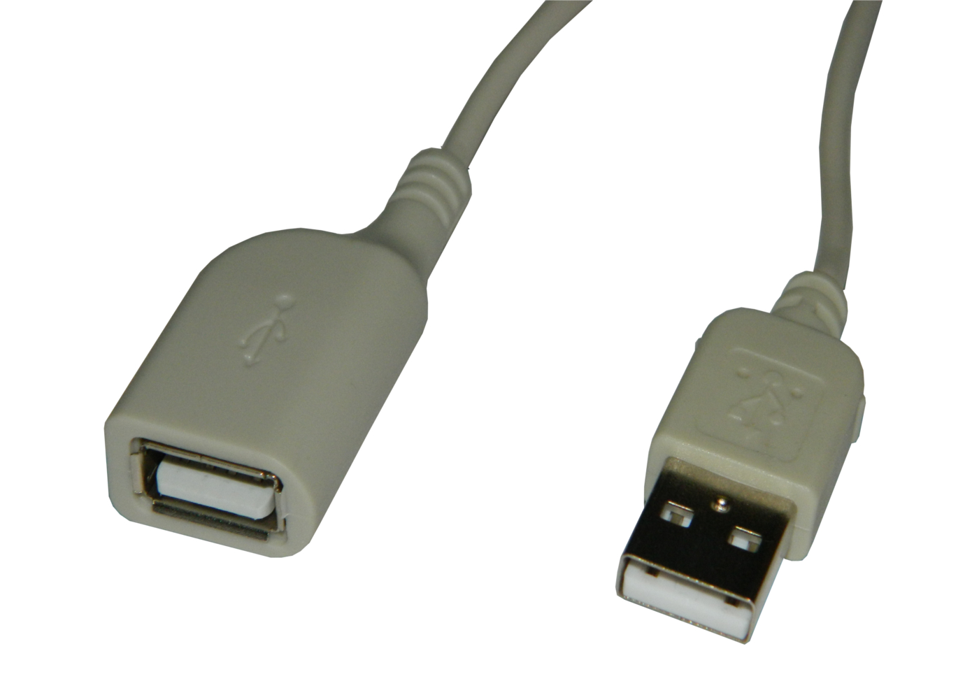 Кабель USB 2.0(Am)-USB 2.0(Af), 1м, белый Netko (NUSB-2.0A-1m-php/wht)