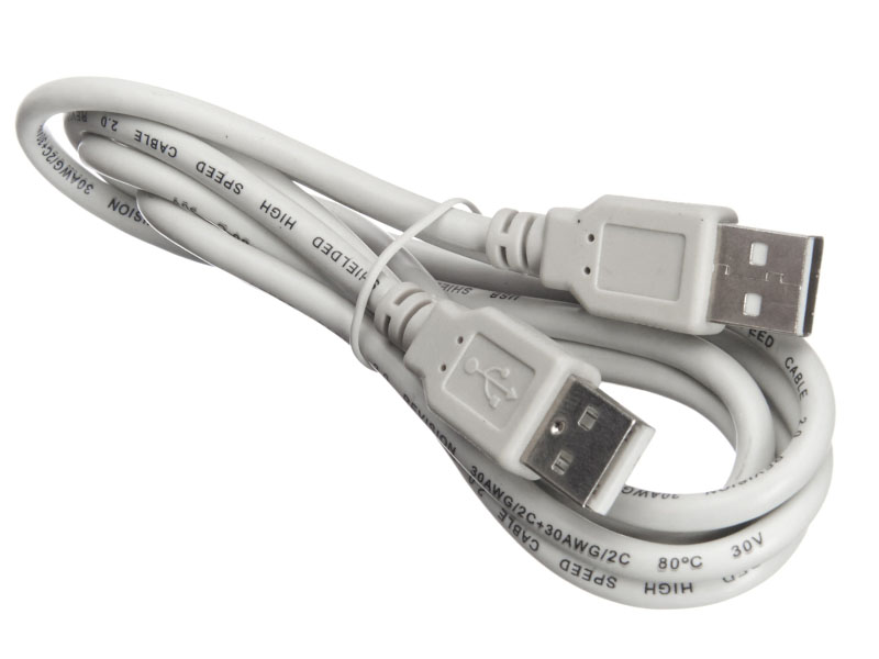 

Кабель USB(Am)-USB(Am), 1.5 м, серый, Netko (NUSB-2.0A-1.5m-pb/gry)