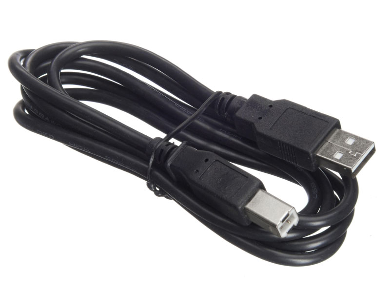 Кабель USB 2.0(Am)-USB 2.0(Bm), 1.5м, черный Netko (NUSB-2.0AB-1.5m-php/bl)
