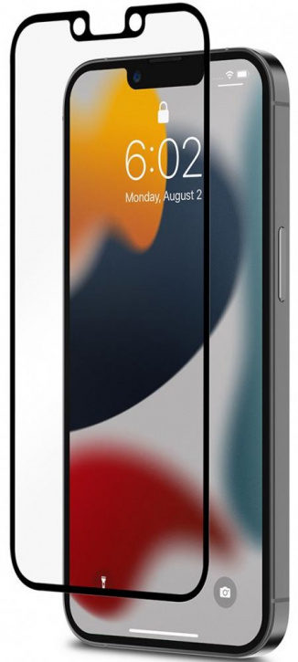 Защитное стекло Moshi для экрана смартфона Apple iPhone 13, Full screen, ударопрочное, поверхность глянцевая, черная рамка (99MO020047)