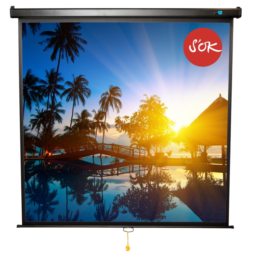 

Экран для проектора рулонный Sakura Printing Wallscreen S'OK SCPSW-183x183BLCK, настенно-потолочный, 102" 1:1 MW (SCPSW-183x183BLCK), S'OK SCPSW-183x183BLCK