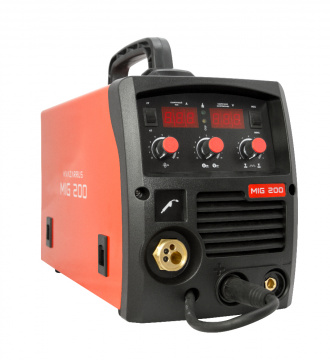 

Сварочный аппарат KVAZARRUS MIG 200, MMA, MIG/MAG, инверторный, MMA (20А-160А), 187 В-253 В (6611), MIG 200