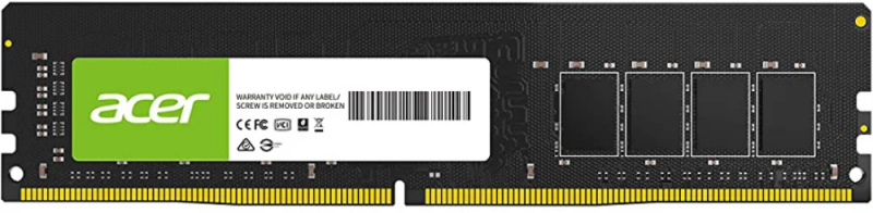 

Память DDR4 DIMM 4Gb, 2400MHz, CL17, 1.2 В, Acer, UD-100 (BL.9BWWA.218), 0