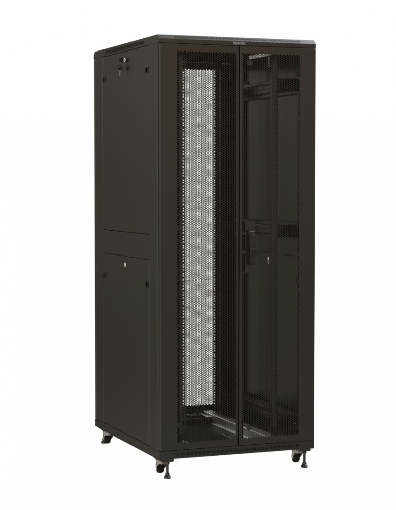 

Шкаф телекоммуникационный напольный 42U 800x1000 мм, перфорация/металл, черный, разборный, Hyperline TTR (TTR-4281-DD-RAL9005)