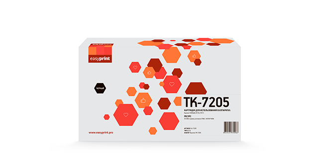 

Картридж лазерный EasyPrint LK-7205 (TK-7205/1T02NL0NL0), черный, 35000 страниц, совместимый для Kyocera TASKalfa 3510i/3511i