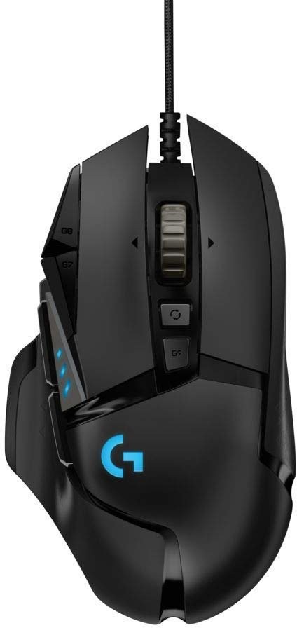 Мышь проводная Logitech G502 HERO SE, 16000dpi, оптическая светодиодная, USB, черный (910-005732)