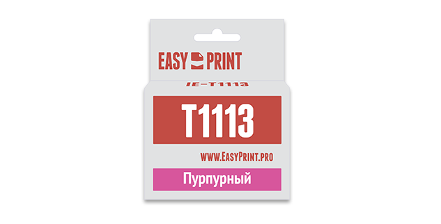 

Картридж струйный EasyPrint IE-T1113 (T1113/C13T0813), пурпурный, совместимый, для Epson Stylus Photo R390/RX690