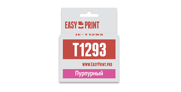 

Картридж струйный EasyPrint IE-T1293 (T1293 /C13T1293), пурпурный, совместимый, для Epson Stylus SX230/SX425W/Office B42WD