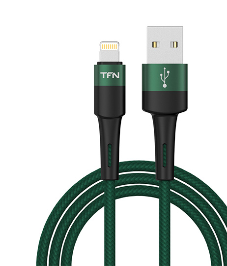 

Кабель Lightning 8-pin-USB, 2A быстрая зарядка, 1.2м, зеленый TFN (TFN-C-ENV-AL1MGRN)