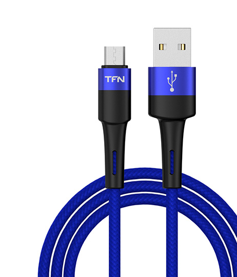 

Кабель Micro USB-USB, 2A быстрая зарядка, 1.2м, синий TFN (TFN-C-ENV-MIC1MBL)