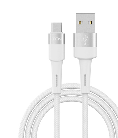 

Кабель Micro USB 2.0(Bm)-USB 2.0(Am), 2A быстрая зарядка, 1.2м, белый TFN (TFN-C-ENV-MIC1MWH)