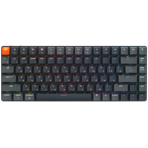 

Клавиатура проводная/беспроводная Keychron K3, механическая, Red Switch, подсветка, Bluetooth/USB, черный (K3E1), K3