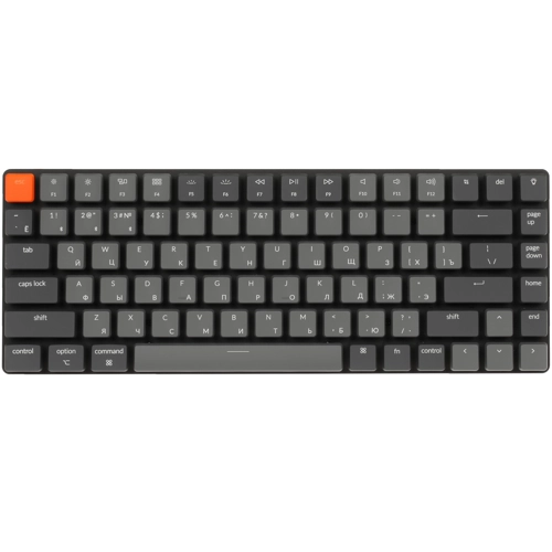 

Клавиатура проводное/беспроводное Keychron K3, механическая, Red Switch, подсветка, Bluetooth / USB, серый (K3D1), K3